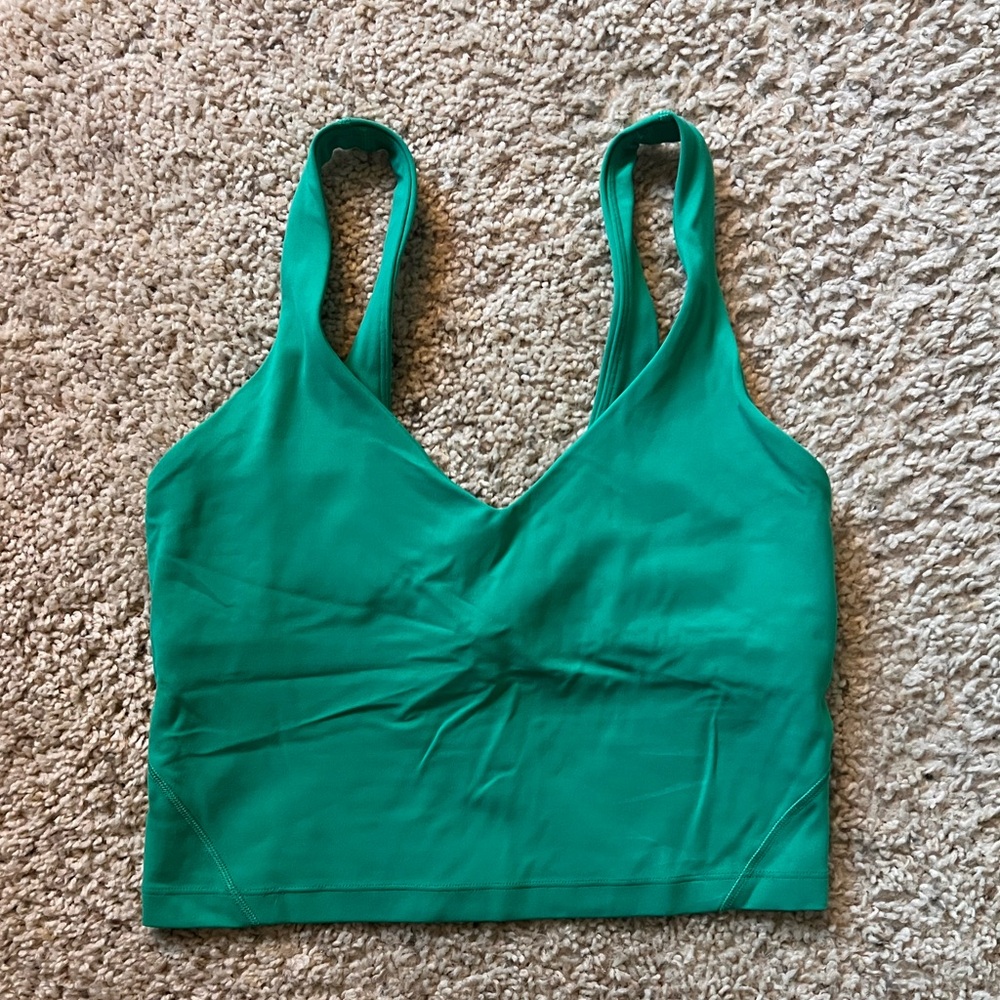 Lululemon Align Tank with Built In Sports Bra - Green - size 4